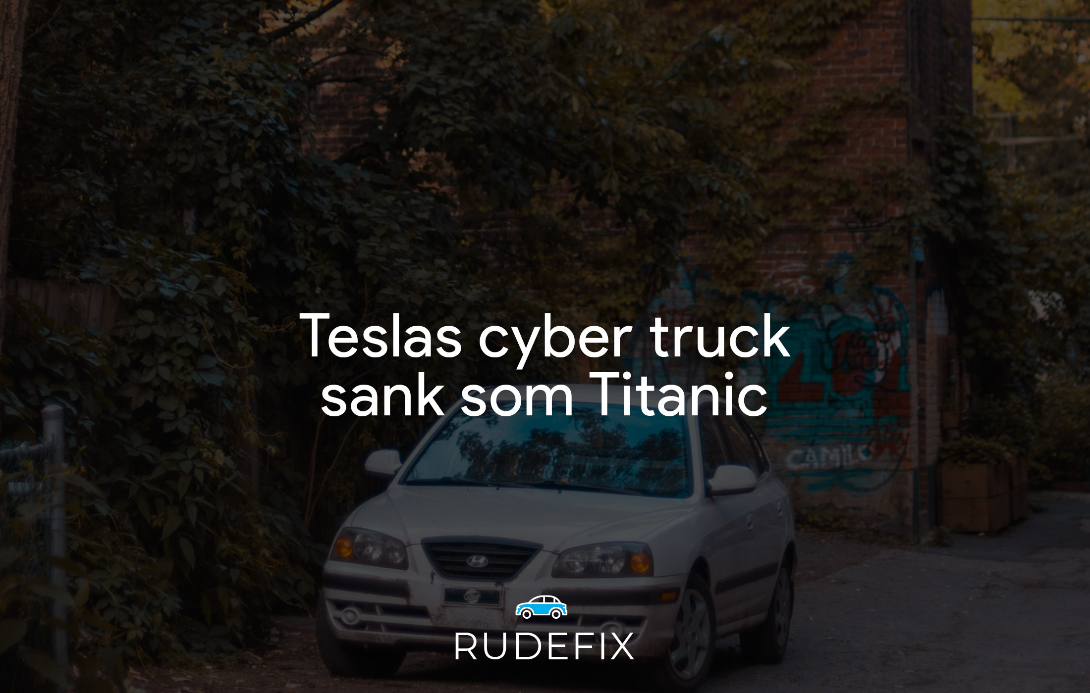 Teslas cyber truck sank som Titanic